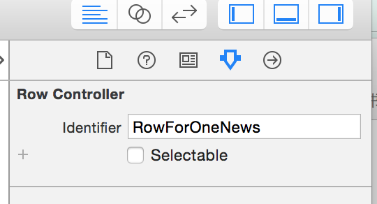 Selectable row